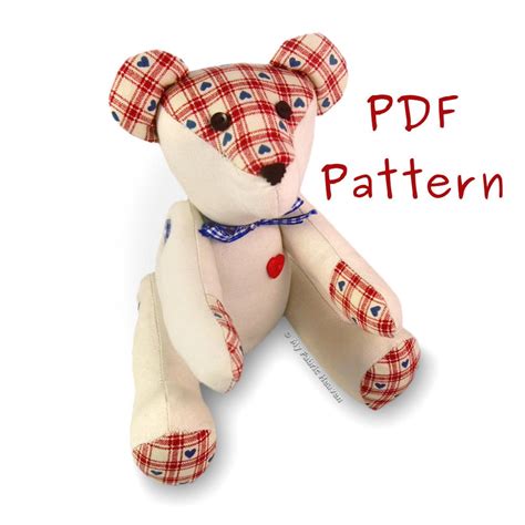Downloadable Printable Free Memory Bear Pattern Pdf
